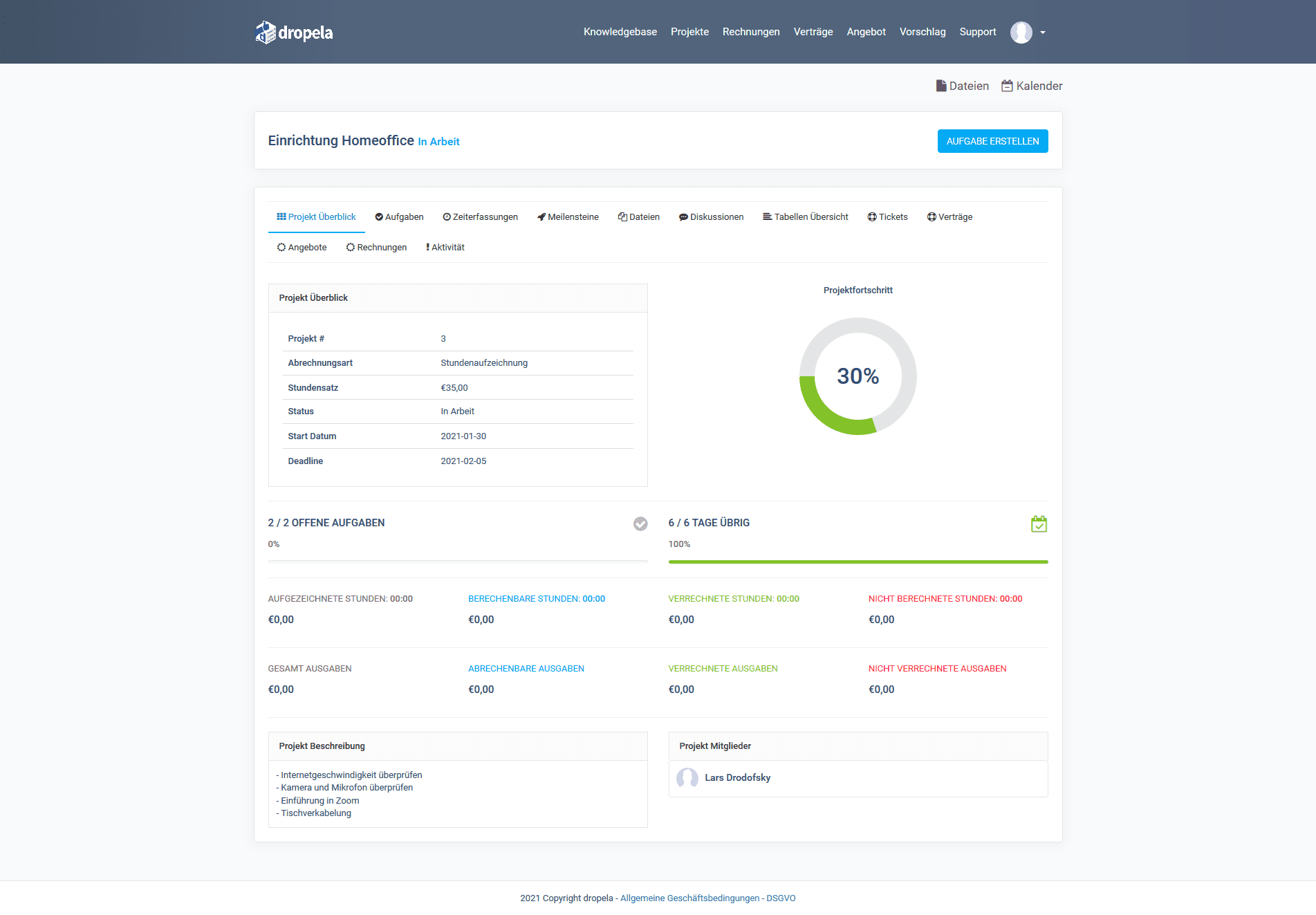 Perfex CRM Screenshot